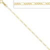 2,3mm Figarokette Halskette Collier Goldkette 333 Gold Gelbgold massiv 45cm