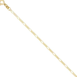 2,3mm Figarokette Halskette Collier Goldkette 333 Gold Gelbgold massiv 45cm
