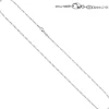 1,7mm Figarokette Halskette Collier Goldkette 585 Gold Weißgold 45cm