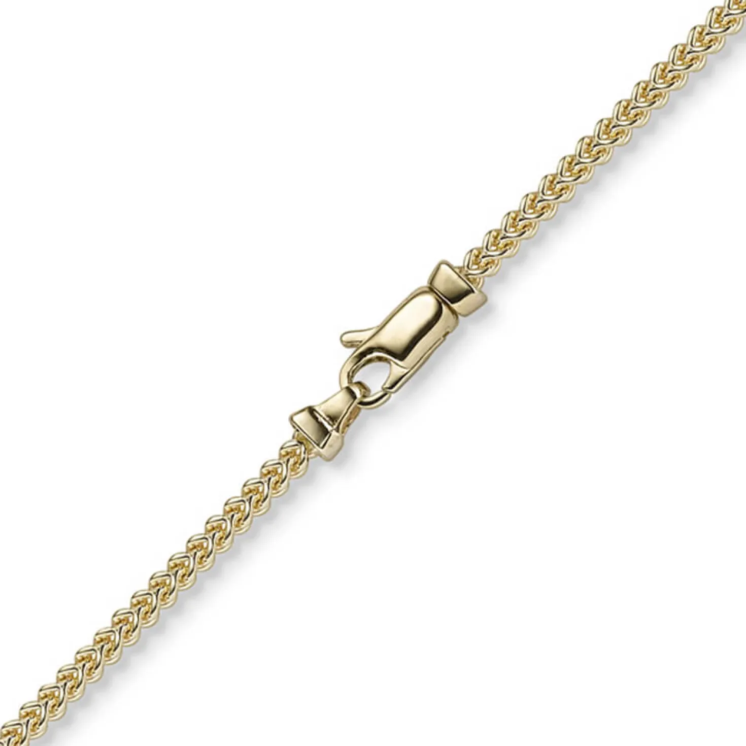 2mm Franco Armband Armkette Armschmuck aus 750 Gold Gelbgold massiv 19cm