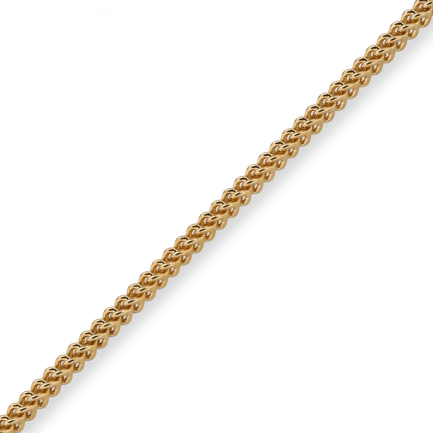 2mm Franco Armband Armkette Armschmuck aus 750 Gold Gelbgold massiv 21cm
