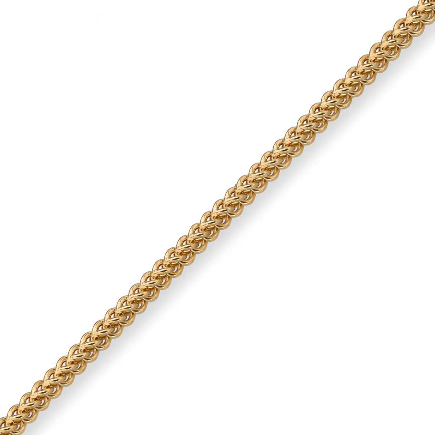 2mm Franco Armband Armkette Armschmuck aus 750 Gold Gelbgold massiv 21cm