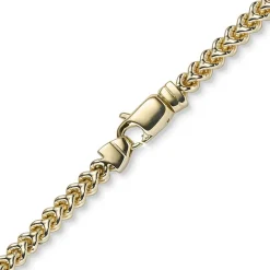 4,5mm Franco Armband Armkette Armschmuck aus 750 Gold Gelbgold massiv 21cm