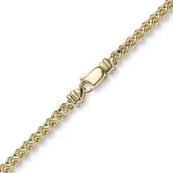 3,5mm Franco Armband Armkette Armschmuck aus 750 Gold Gelbgold massiv 21cm