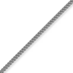3,5mm Franco Armband Armkette Armschmuck aus 585 Gold Weißgold massiv 19cm