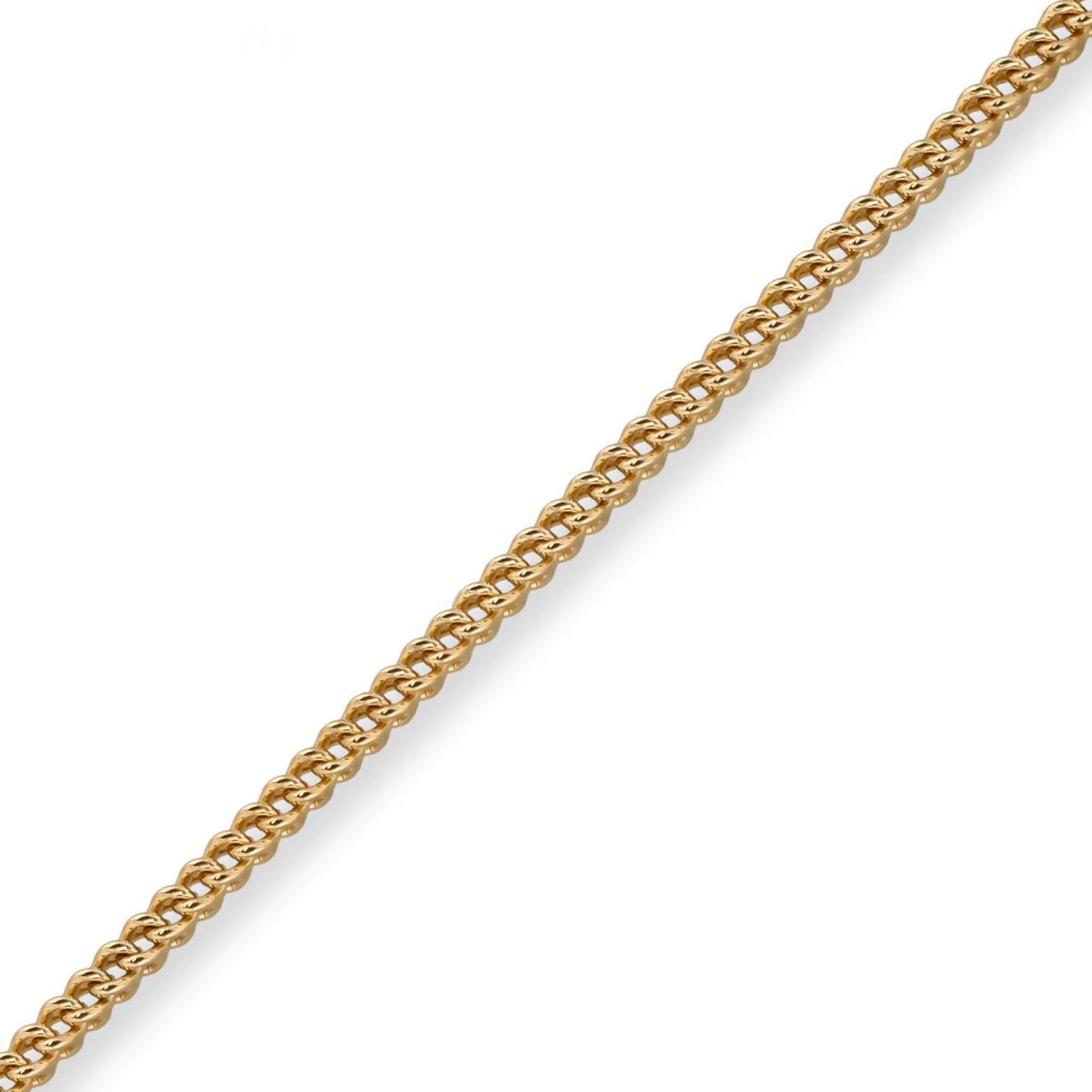 4,5mm Franco Kette Halskette Collier aus 585 Gold Gelbgold massiv 50cm