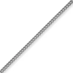 4,5mm Franco Kette Halskette Collier aus 585 Gold Weißgold massiv 60cm