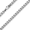 6,5mm Franco Kette Halskette Collier aus 585 Gold Weißgold massiv 65cm Herren