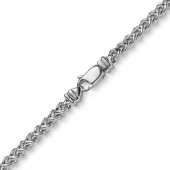 3,5mm Franco Kette Halskette Collier aus 585 Gold Weißgold massiv 60cm