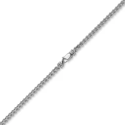 3,5mm Franco Kette Halskette Collier aus 750 Gold Weißgold massiv 55cm