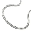 1,5mm Fuchsschwanz Collier Kette Halskette vierkant 925 Silber 50cm Silberkette