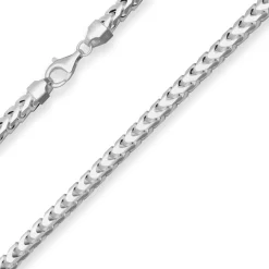 5,6mm Fuchsschwanzkette Silberkette Collier Halskette aus 925 Silber 55cm