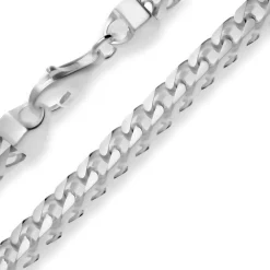 5,6mm Fuchsschwanzkette Silberkette Collier Halskette aus 925 Silber 55cm