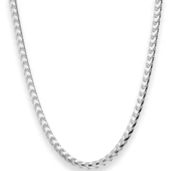 4,3mm Fuchsschwanzkette Silberkette Collier Halskette aus 925 Silber 55cm