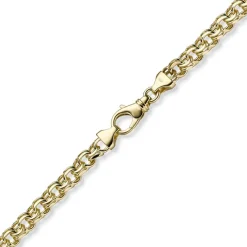 7mm Garibaldi Armband Armkette aus 585 Gold Gelbgold massiv 19cm