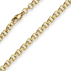 5,2mm Garibaldikette Goldkette Collier Halskette aus 585 Gold Gelbgold 45cm
