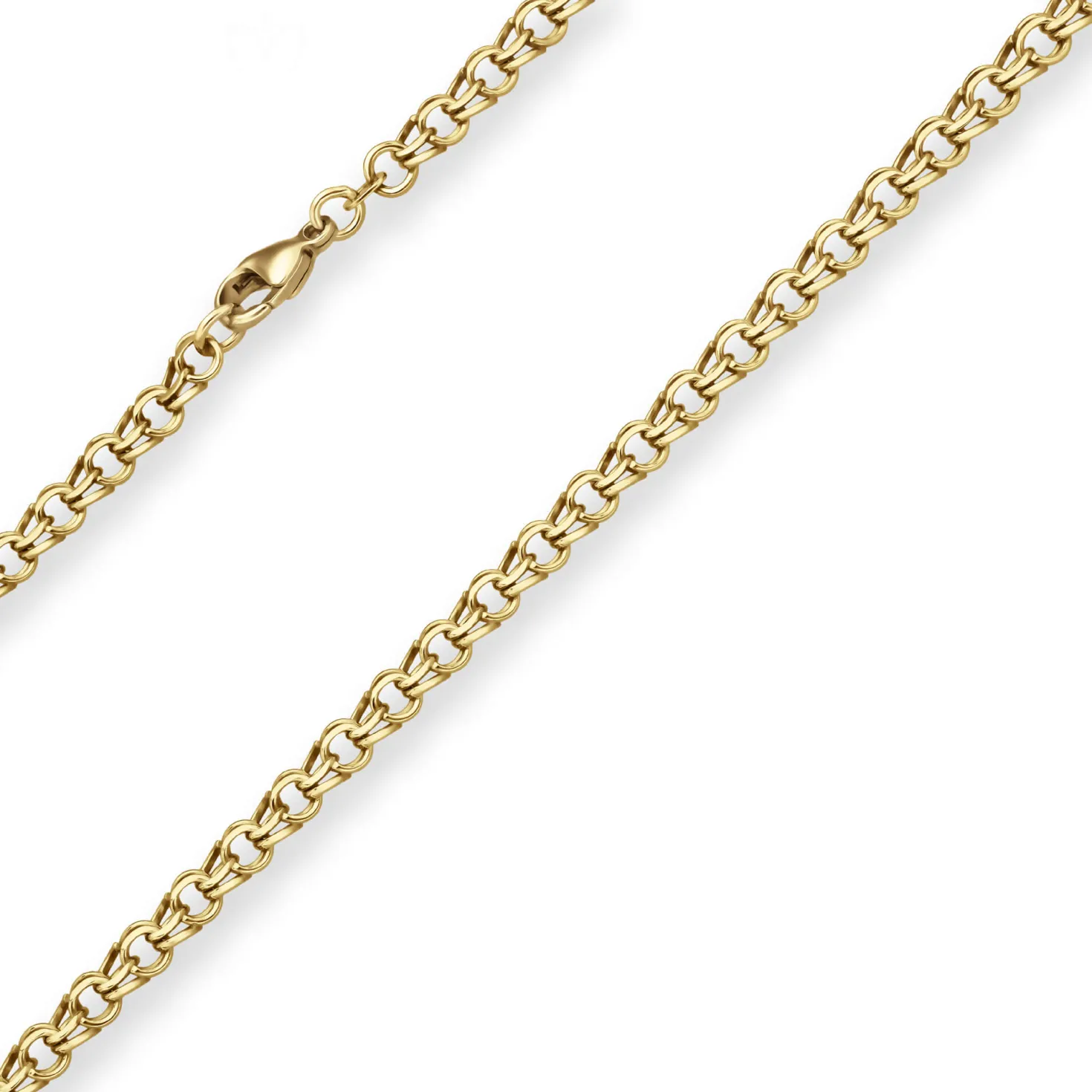 5,2mm Garibaldikette Goldkette Collier Halskette aus 585 Gold Gelbgold 55cm