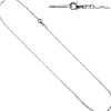 1,4mm Gliederkette Collier Kette Halskette 925 Silber Karabiner 50cm