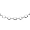8mm Halskette Collier aus 925 Silber mit 196 weißen Zirkonia 45cm Halsschmuck