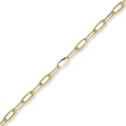 11mm Halskette Collier Paper-Clip Phantasie-Kette aus 585 Gold Gelbgold 50cm
