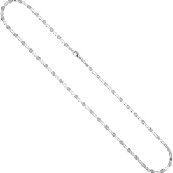 3,2mm Halskette Kette Collier aus 925 Silber rhodiniert 50cm Silberkette