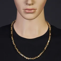 6,5mm Halskette Monte Carlo Kette aus 585 Gold Gelbgold massiv 65cm