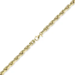 10mm Halskette Phantasiekette Weitanker-Kette aus 585 Gold Gelbgold 50cm