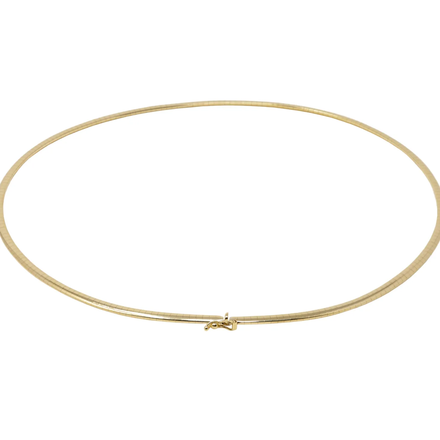 3mm Halsreif Collier Omegareif Omegakette 750 Gold Gelbgold Goldkette 50cm Damen