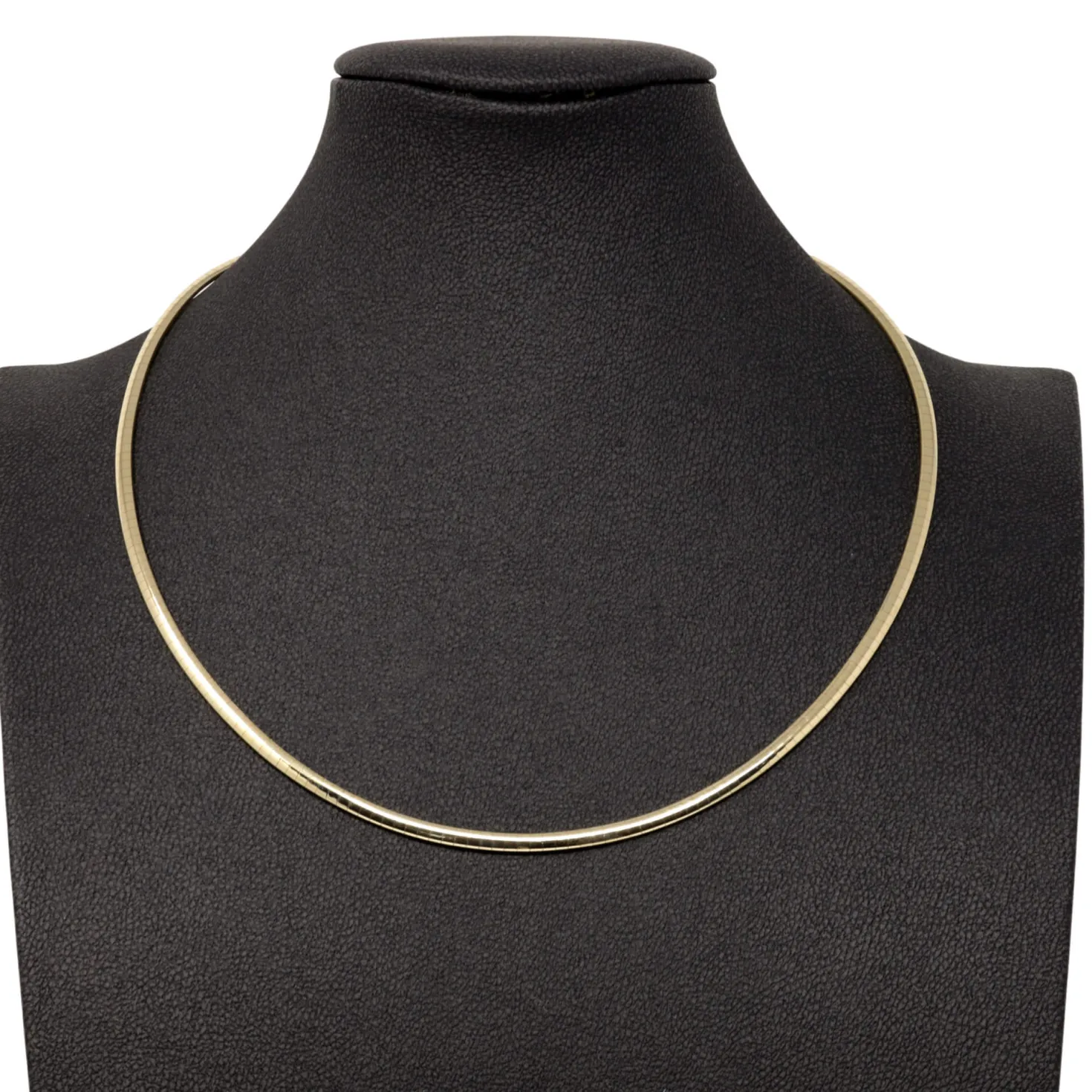 3mm Halsreif Collier Omegareif Omegakette 750 Gold Gelbgold Goldkette 50cm Damen
