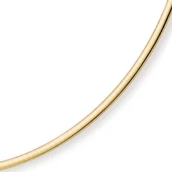 3mm Halsreif Collier Omegareif Omegakette 750 Gold Gelbgold Goldkette 50cm Damen