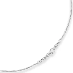 1,2mm Halsreif Halskette aus 925 Silber 45cm