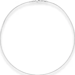 1,2mm Halsreif Halskette aus 925 Silber 45cm