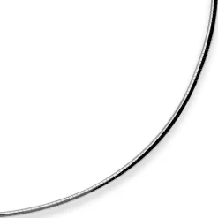 2mm Halsreif Halskette aus 925 Silber rhodiniert 42cm