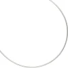 1,1mm Halsreif Omegakette Collier aus 925 Silber rhodiniert rund 38cm