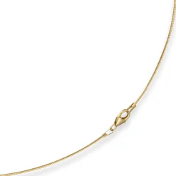 1mm Halsreif Omegakette Tondakette Collier Halskette aus 585 Gold Gelbgold 42cm