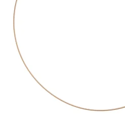 1,1mm Halsreif Omegareif aus 925 Silber rotgold vergoldet 45cm Halsschmuck