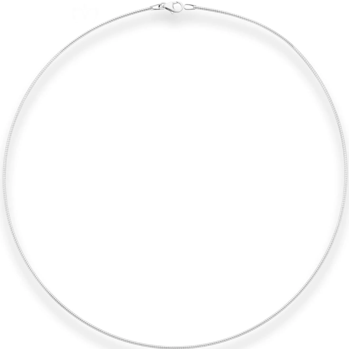 1,2mm Halsreif Omegareif Halskette aus 925 Silber 40cm