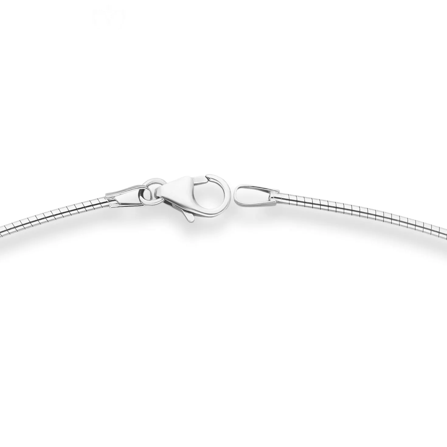 1,2mm Halsreif Omegareif Halskette aus 925 Silber 40cm