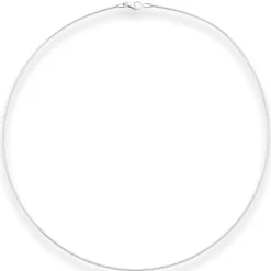 1,2mm Halsreif Omegareif Halskette aus 925 Silber 45cm