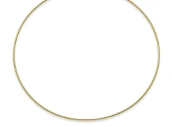 1,6mm Halsreif Omegareif Omegakette, 585 Gold Gelbgold, Goldkette, 50cm