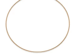 1,6mm Halsreif Omegareif Omegakette rund, 585 Gold Rotgold, 45cm
