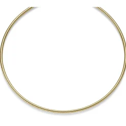 2,5mm Halsreif Omegareif rund Kette Halskette Collier aus 585 Gold Gelbgold 45cm