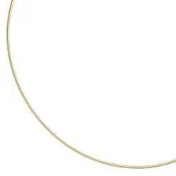 1,5mm Halsreif Omegareif 925 Silber gelbgold vergoldet 50cm Halsschmuck Damen