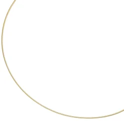 1,1mm Halsreif Omegareif 925 Silber gelbgold vergoldet 42cm Halsschmuck Damen