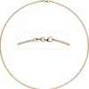 1,8mm Halsreif Reif Collier 14Kt 585 Gold Rotgold, 45cm