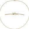 1,1mm Halsreif Reif Kette rund, 585 Gold Gelbgold, 50cm
