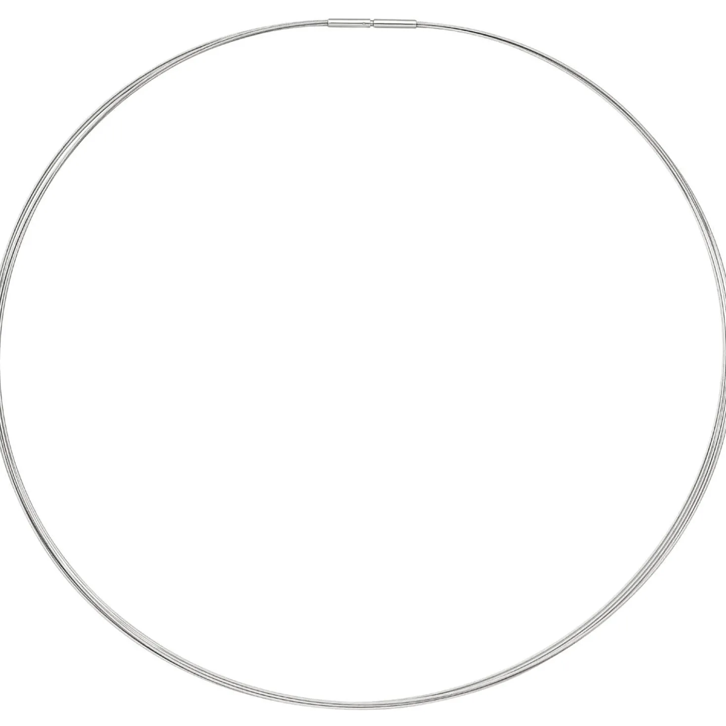 1,3mm Halsreif 5-reihige Halskette aus Edelstahl Edelstahlkette Halsschmuck 45cm