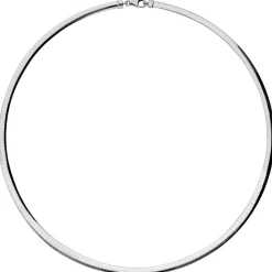 4mm Halsreif Wendeomegareif Collier flach 750 Gold Gelbgold & Weißgold 42cm Damen