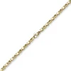 4,5mm Herren Kette Halsschmuck Halskette aus 585 Gold Gelbgold 65cm