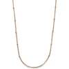 1,5mm Himbeer Collier Halskette aus 750 Rotgold mit Rollos aus 750 Weißgold 42cm